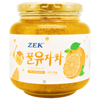 zek百香果红西柚蜂蜜柚子茶 1000g/罐 冲饮果味茶泡水喝果酱 蜂蜜柚子茶1KG (经典原味)