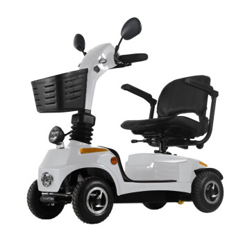 威之群（Wisking）老年代步电动车四轮可折叠残疾人老人电动代步车小型老年人电瓶车 白色20A锂电池+250W电机 充气轮胎