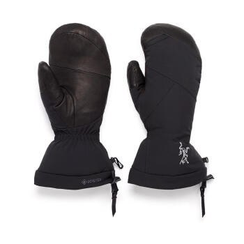 始祖鸟（ARC’TERYX）滑雪手套 FISSION SV GTX 防水耐磨保暖连指手套舒适礼物 Black/Infrared XS