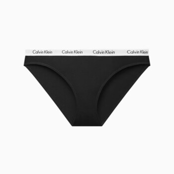 卡文克莱（Calvin Klein）内衣女士循环提花腰边舒适棉质透气性感 001-太空黑 XS