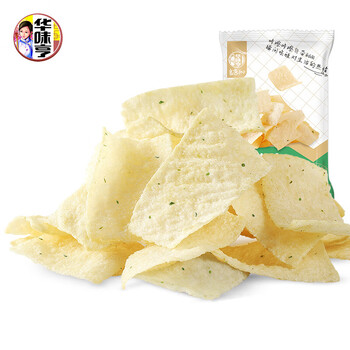 华味亨_山药脆片休闲零食膨化食品小吃即食 山药脆片(香葱味)68g*3袋