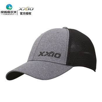 XXIO高尔夫球帽男士棒球帽 新款夏季户外运动遮阳帽 XX10球帽透气 GAH-22053I 黑色