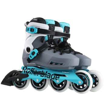 Rollerblade maxxum xt 成人专业轮滑男女直排街区单排旱冰溜冰鞋 蓝灰色 36.5-37码/（23-23.5cm）