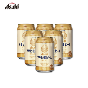 朝日（Asahi） 复活の黑生啤酒日本原装进口新垣结衣醇香人气黑啤生啤 复活の生 350ml*6罐