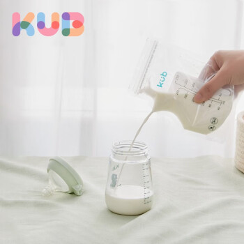 可优比（KUB）母乳储奶袋保鲜袋冷冻存奶袋奶水专用大容量储存袋250ml 50片【带记号笔】
