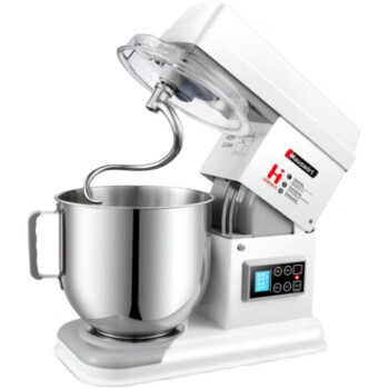 海氏（Hauswirt）商用厨师机7升多功能轻音小型和面机家用鲜奶全自动揉面机 白色 7L