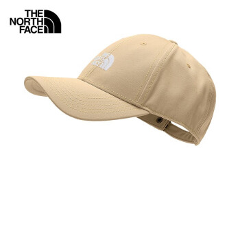 北面（The North Face） 运动帽23新款户外中性男女款棒球帽遮阳透气休闲帽子硬顶4VSV LK5/卡其色 OS/均码/57.8cm