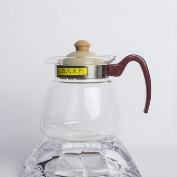 一屋窑制耐热玻璃茶壶花茶壶泡茶壶煮茶烧水大容量凉水壶电陶炉壶直火壶 860ML