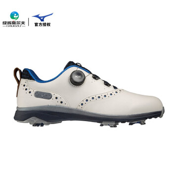 美津浓（MIZUNO）高尔夫球鞋男士NEX LITE系列golf运动鞋舒适缓震BOA系带 51GM221022 白蓝色 41
