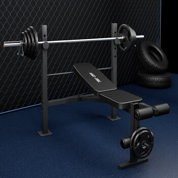 艾美仕（AiMeiShi）商用举重床杠铃架多功能卧推架胸肌腿部锻炼健身器材（不含杠铃）