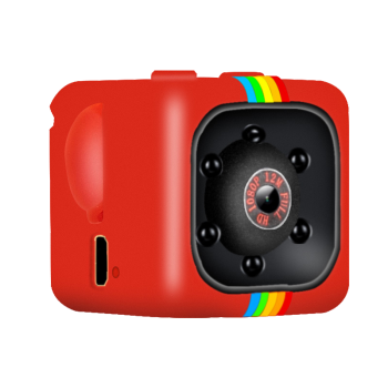 新佰C6摄像机1080P航拍记录仪运动高清摄像头dv拍摄录像骑行头戴小SQ11 官方标配（红色）