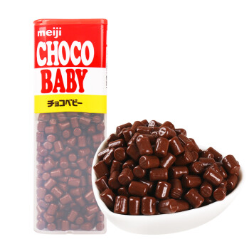 明治ChocoBaby牛奶味巧克力豆102g 日本进口休闲零食儿童零食