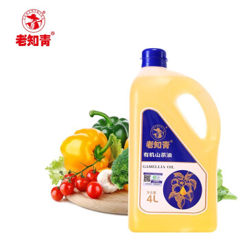 老知青 有机野生油茶籽油4L 压榨一级食用油适用孕妇宝宝 有机野生油茶籽油 4L