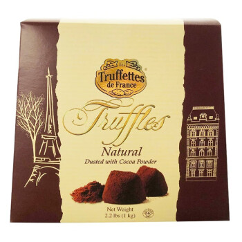 乔慕（Truffles）法国大自然原味松露巧克力吃货零食生日送礼盒装代可可脂 大自然原味 礼盒装 1000g 款式随机