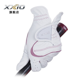 XXIO高尔夫手套女士双手手套XX10防滑柔软透气手套 GGG-XO16 白色 18码 双手