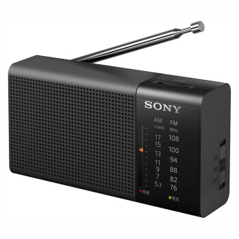 索尼（SONY）【海外直邮 】便捷收音机 fm调频收音机 模拟调谐小广播老年人随身听 ICF-P37