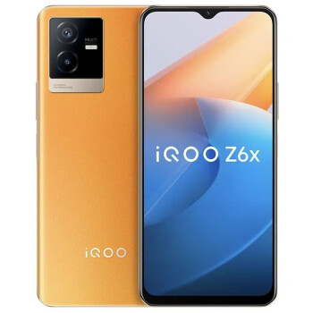 vivoiQOO Z6x 5G全网通 新品智能手机 6000mAh巨量电池 双卡双待手机 iqoo z6x Z6X-炽橙 6GB+128GB