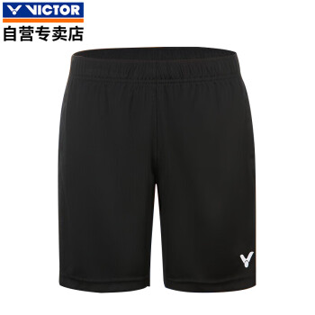 威克多（VICTOR）胜利羽毛球服短裤R-6299C黑色 透气款 XL 