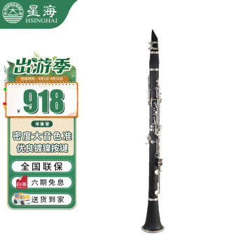 星海（XINGHAI INSTRUMENT）高音降B调 单簧管 黑管 硬质胶木管体 17键镀镍 考级乐器 E-321