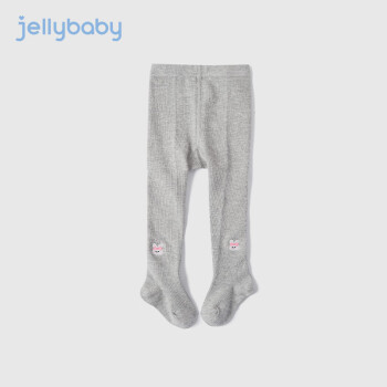 JELLYBABY【纯色百搭】2023年春季新款女童打底袜儿童弹力连裤袜打底裤 花灰 S