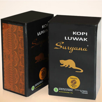 食芳溢麝香猫屎咖啡豆粉巴厘印尼原装进口曼特宁kopi luwak盒装现磨100g 咖啡豆