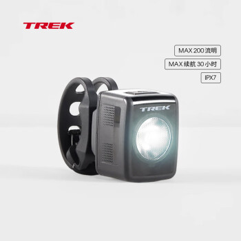 崔克（TREK）Ion 200 RT高续航防水智能蓝牙自行车前车灯 黑色200流明