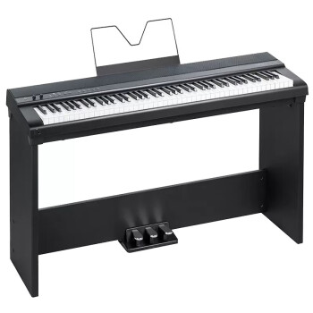 美得理（MEDELI）SAP200电钢琴88键重锤成人儿童专业考级家用便携式数码钢琴 自然黑+双人琴凳礼包 主机