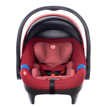 感恩（ganen） 婴儿提篮汽车儿童安全座椅 车载宝宝提篮式坐椅婴儿座椅0-15个月 魅影红