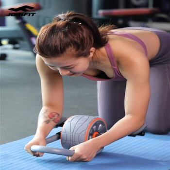 JOINFIT健腹轮腹肌训练器健身器材腹肌轮男女运动家用卷腹健腹器 带扶手健腹轮