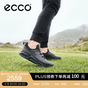 爱步（ECCO）BIOM高尔夫球鞋 golf男鞋防水透气户外运动鞋高尔夫健步C4 130404 黑色13040401001 41