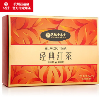 艺福堂茶叶红茶 经典红茶多泡下午茶袋泡茶包盒装独立包装200g