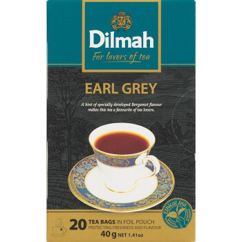 迪尔玛（Dilmah）斯里兰卡迪尔玛伯爵红茶2gX20包英式格雷伯爵红茶earl grey tea