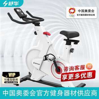 舒华舒华动感单车家用减肥运动小型健身器材室内磁控健身车B399C 动感单车B399C 减音减震垫