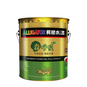 鳄鱼水漆 鳄鱼森呼吸竹碳全效墻面水漆 内墙乳胶漆 油漆涂料 墙面漆 面漆 5L 面漆 5L
