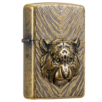 之宝 Zippo 打火机虎睛仿古铜徽章zbt 1 4 煤油防风火机火机烟具 报价价格评论品牌 京东热卖