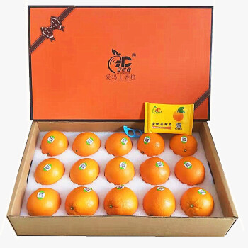 江西赣南脐橙水果新鲜香橙安香园橙子6斤礼盒装顺丰