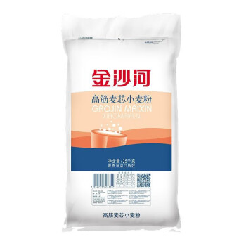 金沙河 面粉 中筋面粉 白面 真味多用途小麦粉 包子馒头 25kg高筋麦芯小麦粉