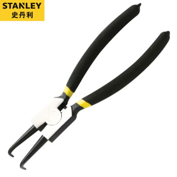 史丹利（STANLEY）卡簧钳德式轴用弯口外卡挡圈钳卡环钳子多功能轴用弯头 9英寸 84-348-23