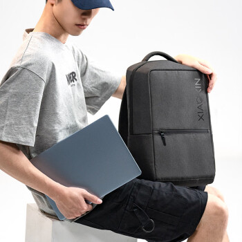 联想（Lenovo）小新 轻便双肩背包 Air 1 深空灰 商务办公电脑包学生双肩背包联想华为笔记本电脑通用