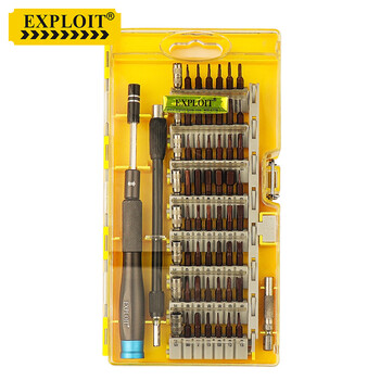 开拓（EXPLOIT）螺丝刀套装 精密拆机螺丝批组合 多功能维修工具 螺丝刀60件套