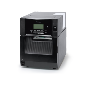 东芝（TOSHIBA）热敏/热转印工业级高性能不干胶标签工业制造业二维标签条码机 BA410T-TS12-CN-S 300dpi(加切刀模块)