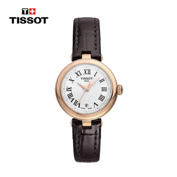 天梭（TISSOT）瑞士手表 小美人係列皮帶石英女士手表T126.010.36.013.00