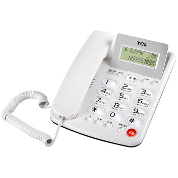 TCL AIT-HOME原装TCL HCD202免电池电话机翻转屏创意座机电活插线来电显示 tcl 202白