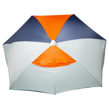 迪卡侬防晒沙滩帐篷小型简易便携遮阳海边度假钓鱼青砖色遮阳伞-4104414