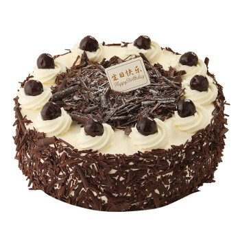 味多美 新鲜蛋糕 生日蛋糕  水果蛋糕 同城配送 经典黑森林蛋糕 巧克力味蛋糕+黑樱桃夹心 15cm