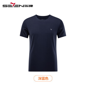 柒牌（SEVEN）【抗菌】男士短袖T恤运动休闲透气半袖圆领体恤上衣