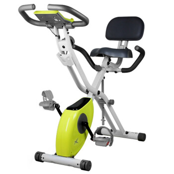 雷克 （LEIKE）XBIKE动感单车家用磁控健身车折叠室内自行车健身器材 柠檬黄 BC22001