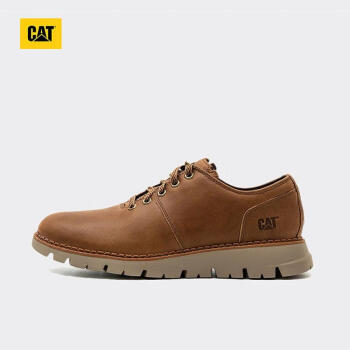 CAT/卡特专柜同款春季新款棕色商务休闲鞋低帮皮鞋单鞋男P723124I1UMC36 棕色 41