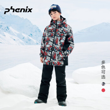 phenix phenix 漫威联名 22新品大童儿童雪服套装滑雪服滑雪裤 ESB222P42 白红 130