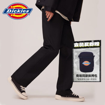 dickies【商场同款】874工装裤美版男女同款直筒休闲长裤 黑色 34